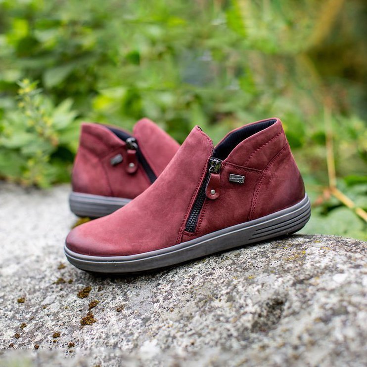 Women Zipper Ankle-Support Boots-KHZEO