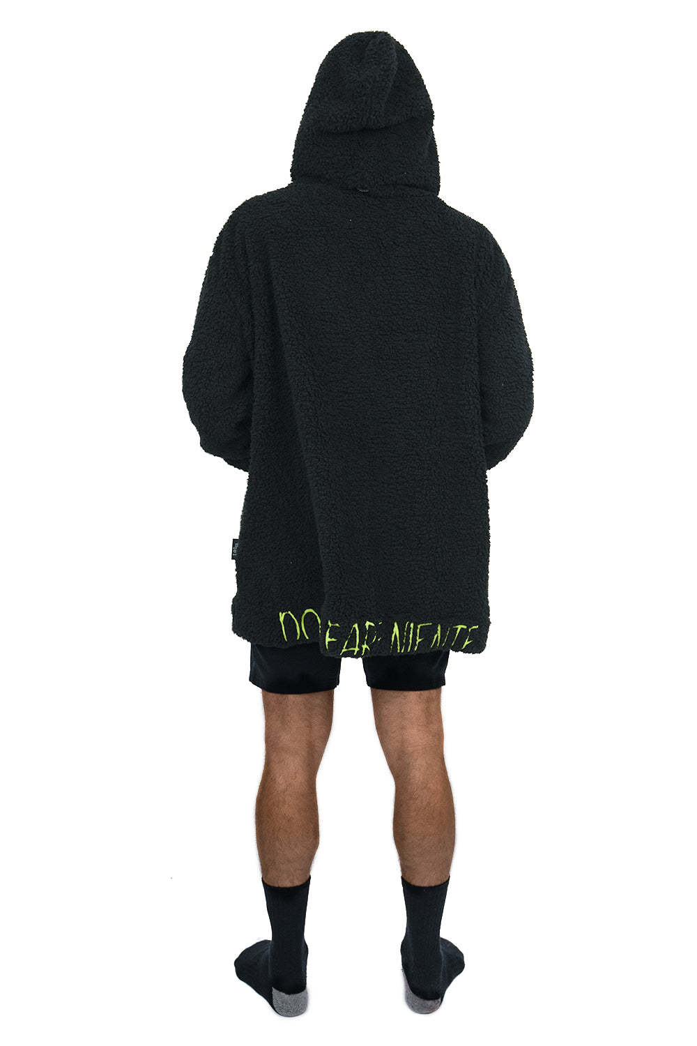 Hoodie Pocket Black Short Hoodie Blanket