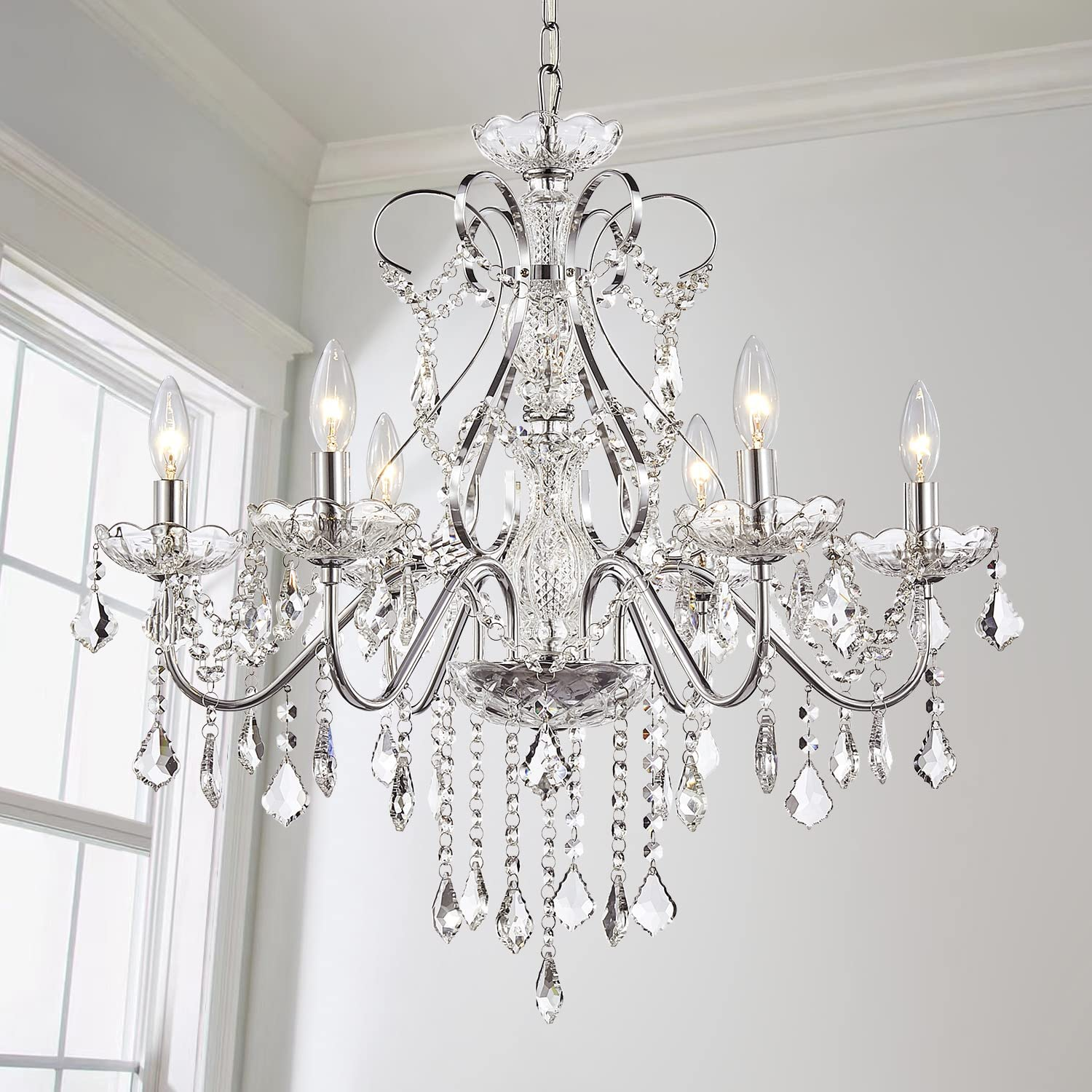 Crystal Chandelier Light Fixture Modern Chandelier Crystal Lighting , 