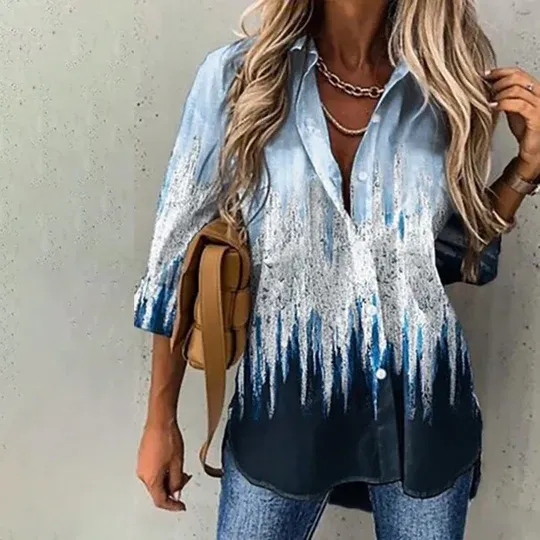 Casual Gift Print Shirt