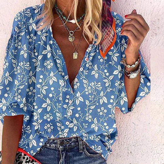 Casual Gift Print Shirt