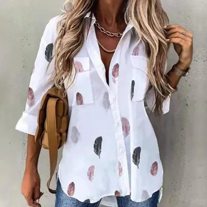 Casual Gift Print Shirt
