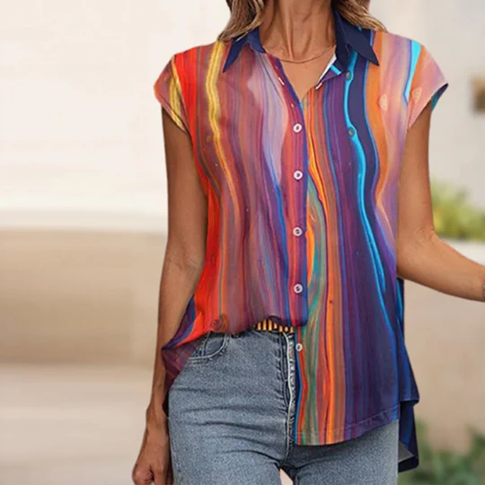 Casual Gift Print Shirt