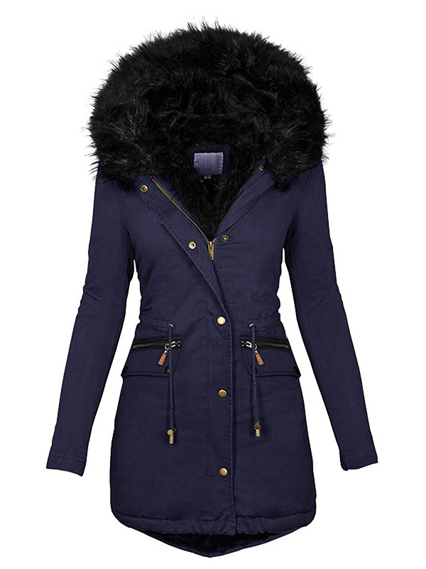 Fashion ladies casual thick winter coat