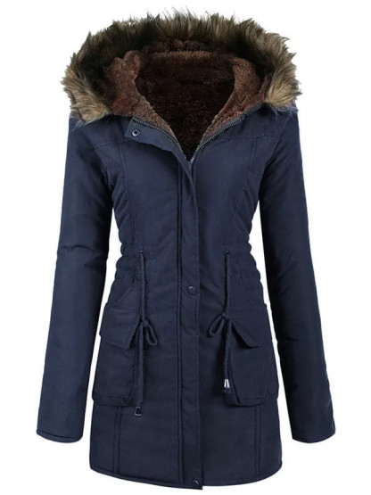 Women's hooded warm winter jacket