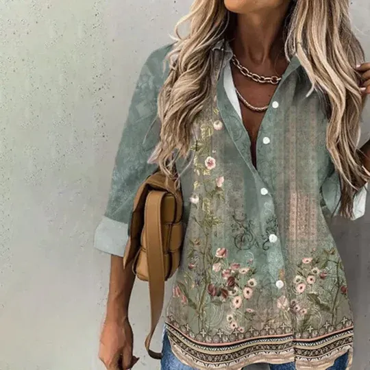 Casual Gift Print Shirt