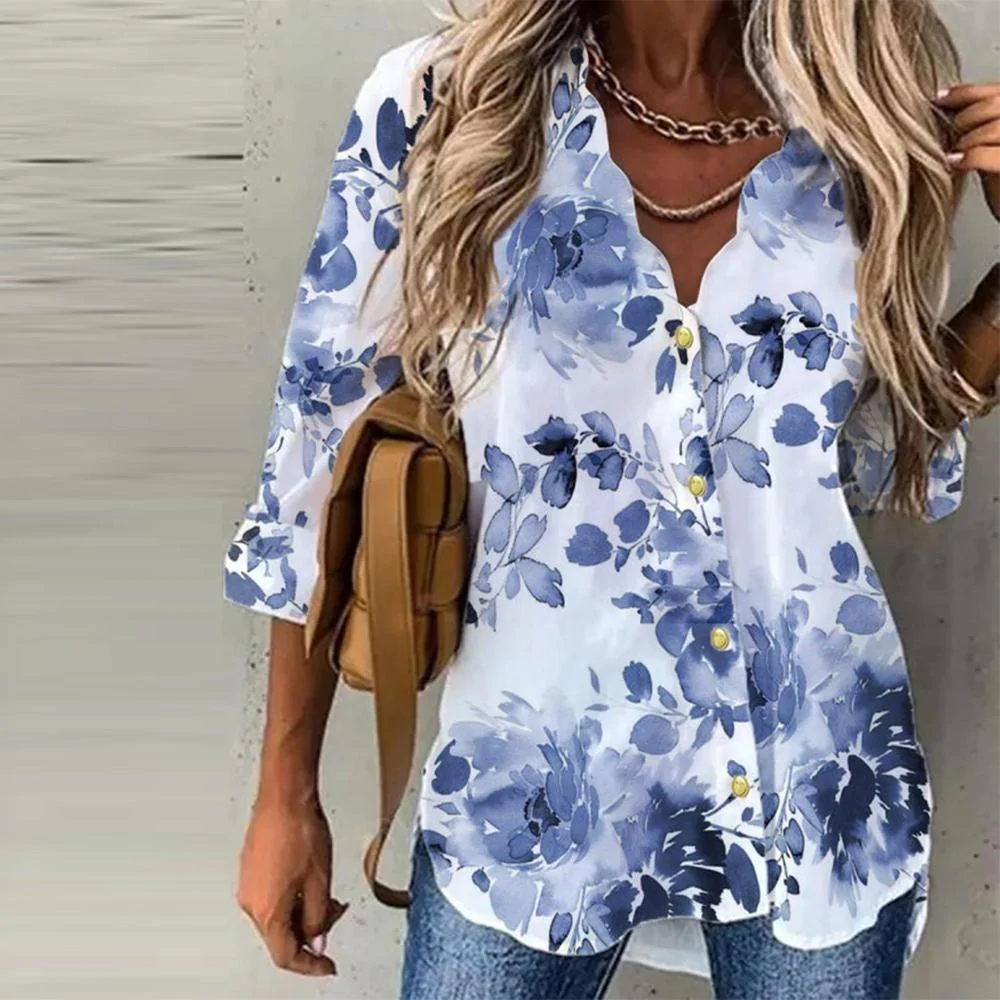Casual Gift Print Shirt