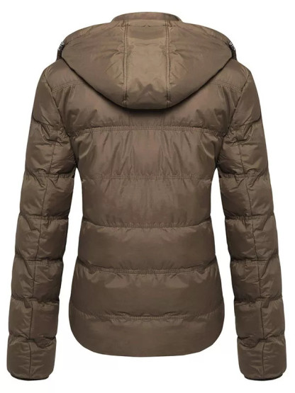 Women's thick winter jacket quilted warm down jacket with detachable h