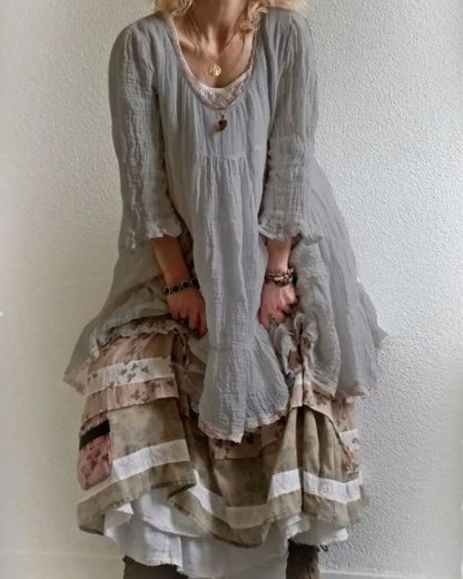 Women's Casual Solid Long Sleeve Dresses