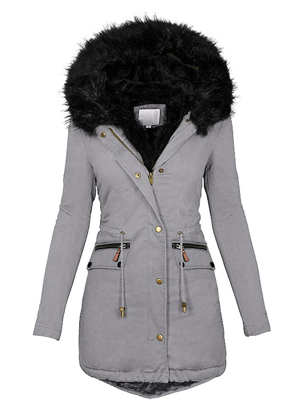 Fashion ladies casual thick winter coat