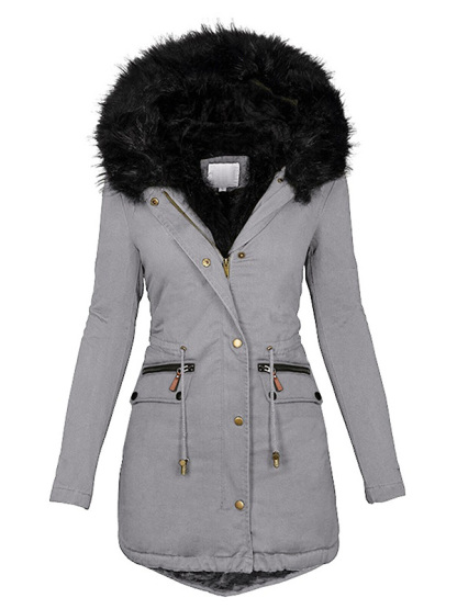 Fashion ladies casual thick winter coat