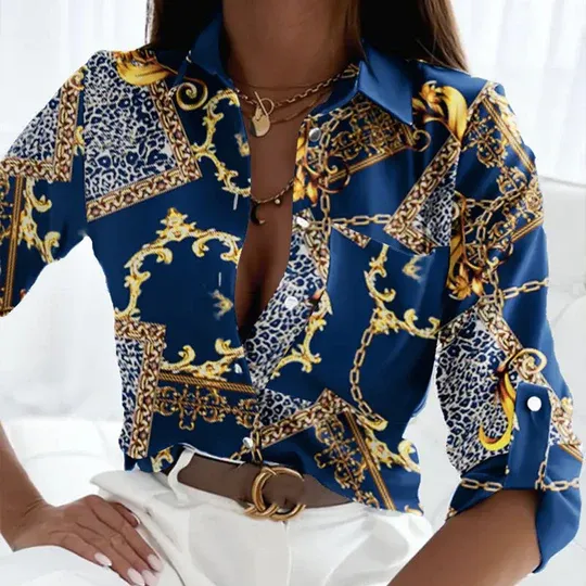 Casual Gift Print Shirt