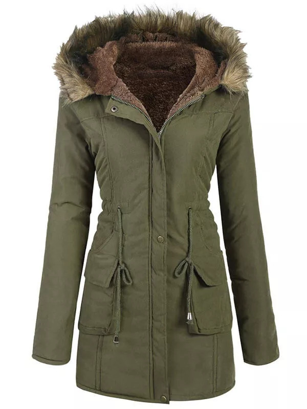 Women's hooded warm winter jacket