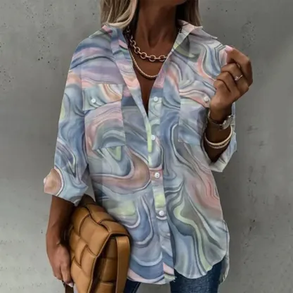 Casual Gift Print Shirt