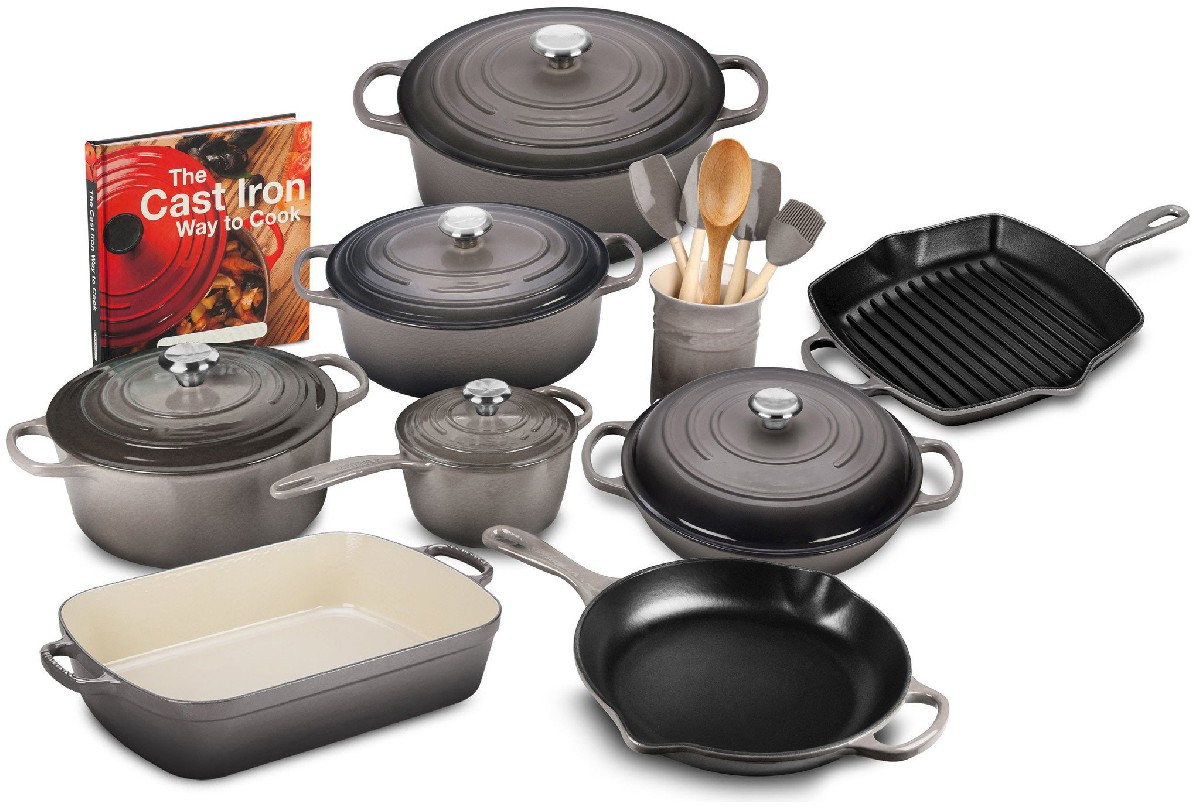 [🔥LIMITED TIME OFFER ONLY TODAY! ]20-PIECE SIGNATURE CAST IRON COOKWA