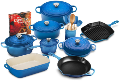 [🔥LIMITED TIME OFFER ONLY TODAY! ]20-PIECE SIGNATURE CAST IRON COOKWA