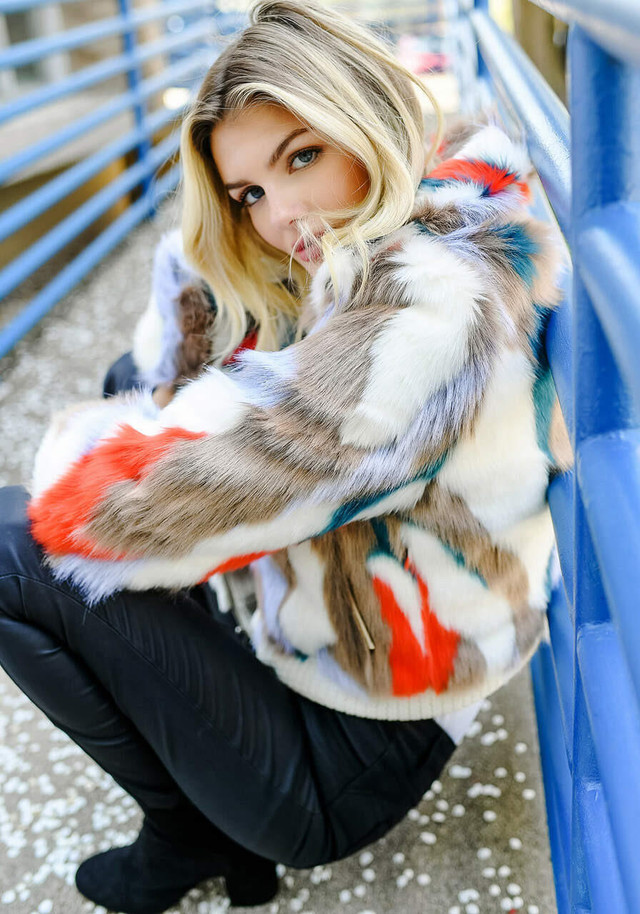 Apres Ski Faux Fur Bomber Jacket