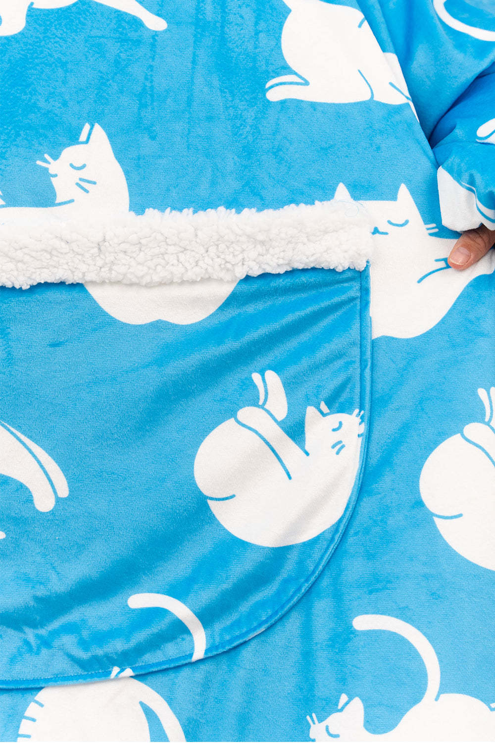 Hoodie Pocket  Yoga Cat Blanket Hoodie
