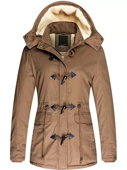 Ladies winter padded jacket cotton jacket with removable cover
