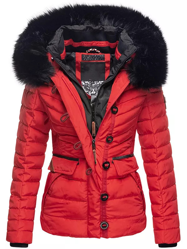 Ladies winter short parka coat