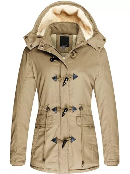 Ladies winter padded jacket cotton jacket with removable cover