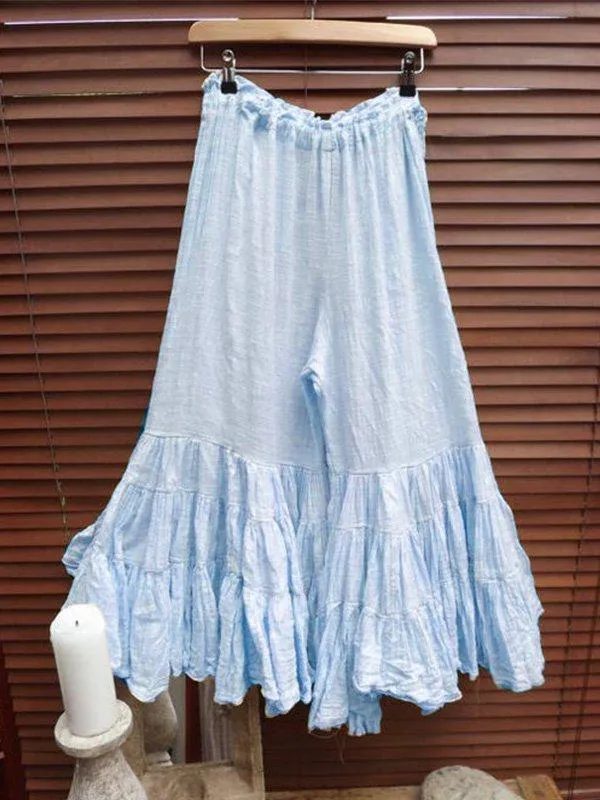 Lace Wrinkle Round Neck Short Sleeve Dress