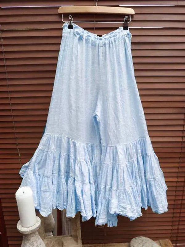 Lace Wrinkle Round Neck Short Sleeve Dress