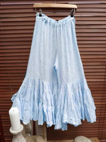 Lace Wrinkle Round Neck Short Sleeve Dress