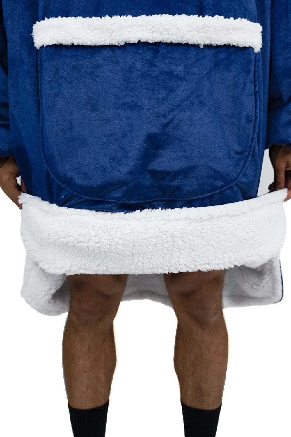 Hoodie Pocket  Navy Blue Blanket Hoodie