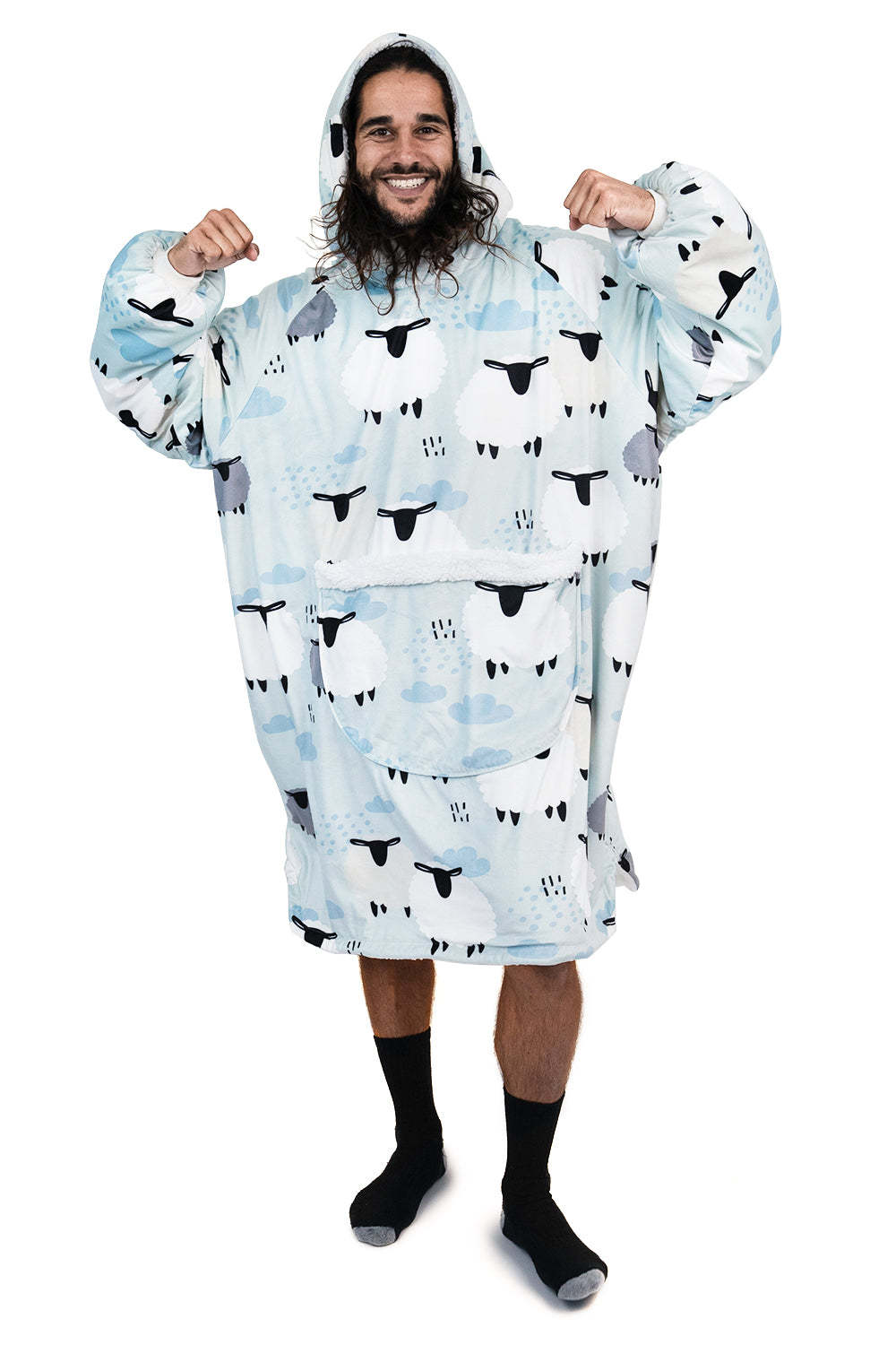 Hoodie Pocket  Sheep Blanket Hoodie