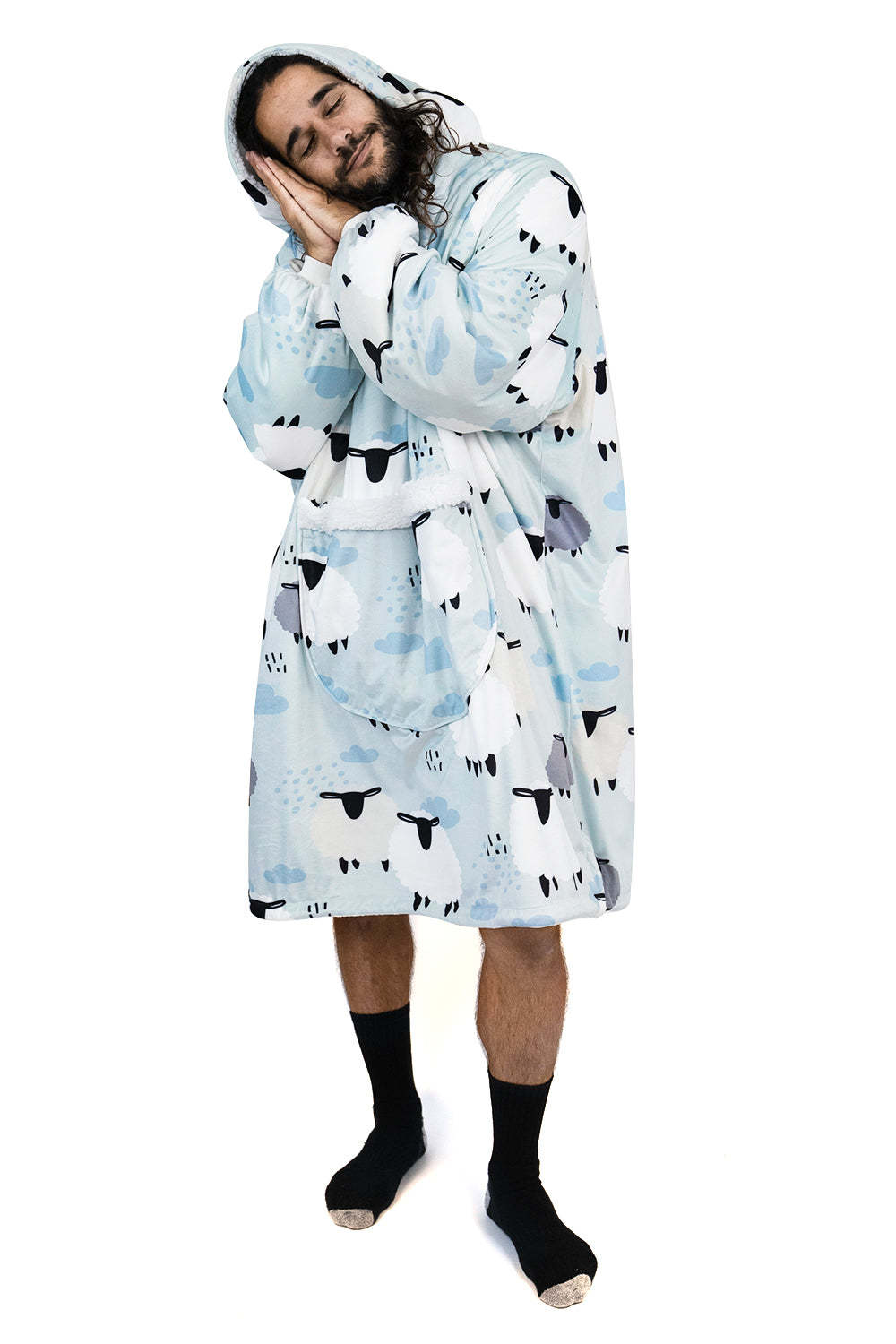 Hoodie Pocket  Sheep Blanket Hoodie