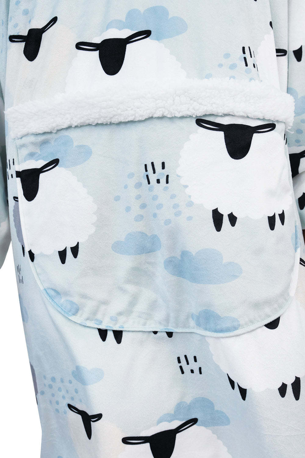 Hoodie Pocket  Sheep Blanket Hoodie