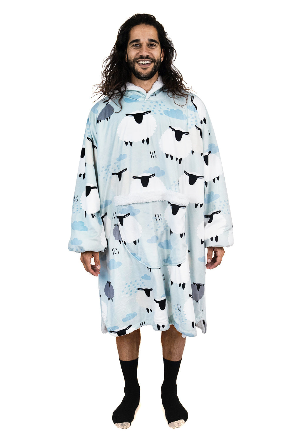 Hoodie Pocket  Sheep Blanket Hoodie