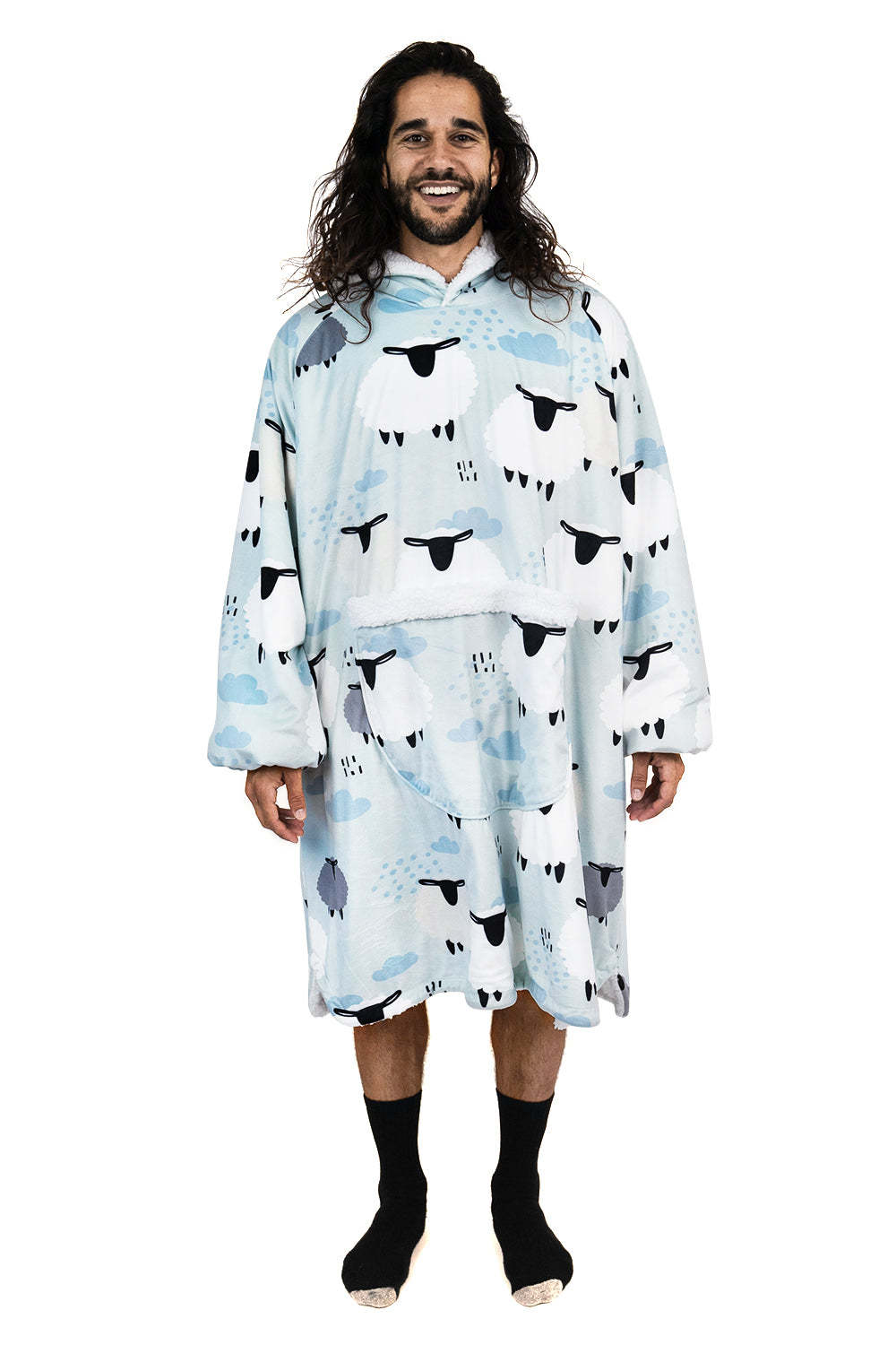 Hoodie Pocket  Sheep Blanket Hoodie