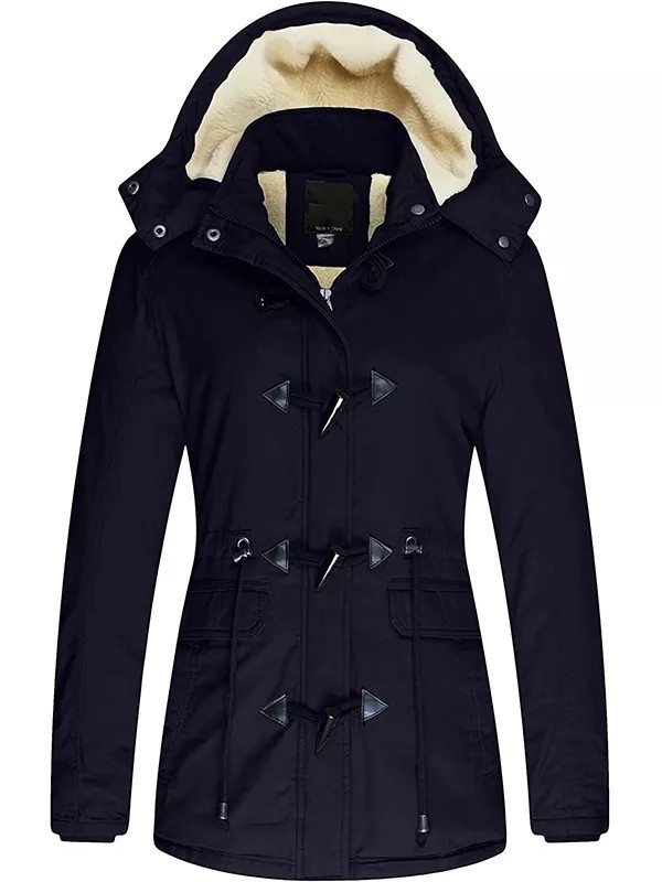 Ladies winter padded jacket cotton jacket with removable cover