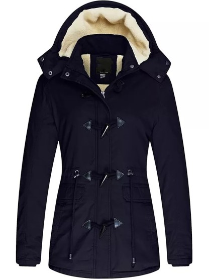 Ladies winter padded jacket cotton jacket with removable cover