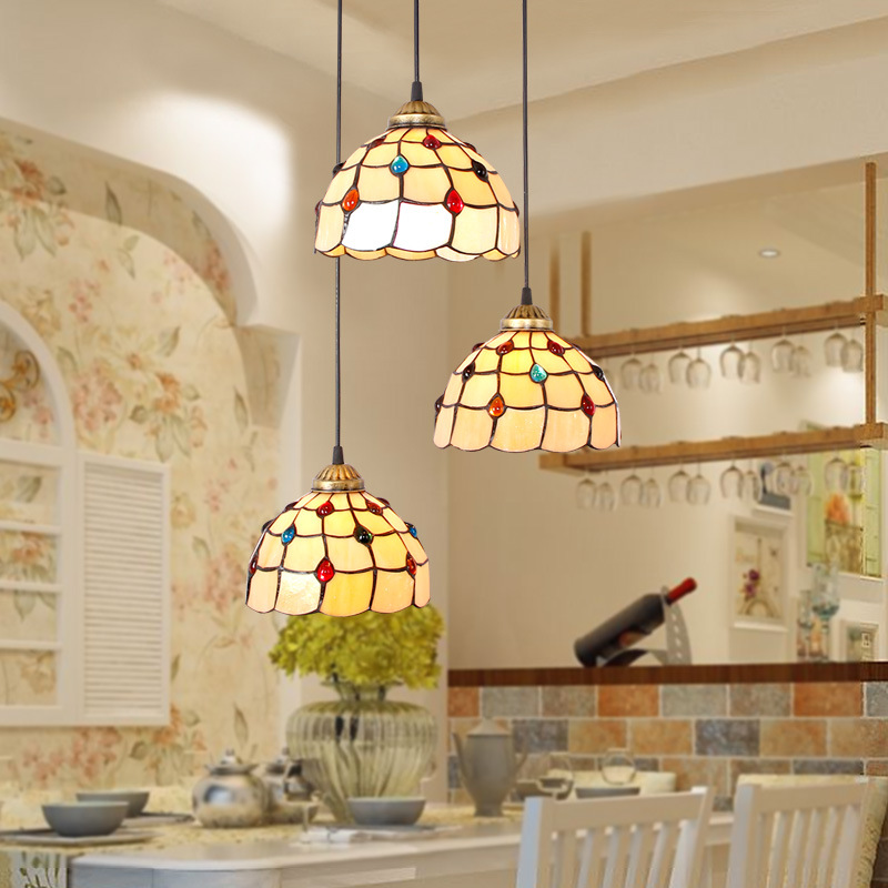 American style pastoral room dining room kitchen chandelier