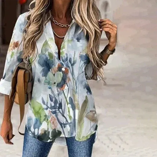 Casual Gift Print Shirt