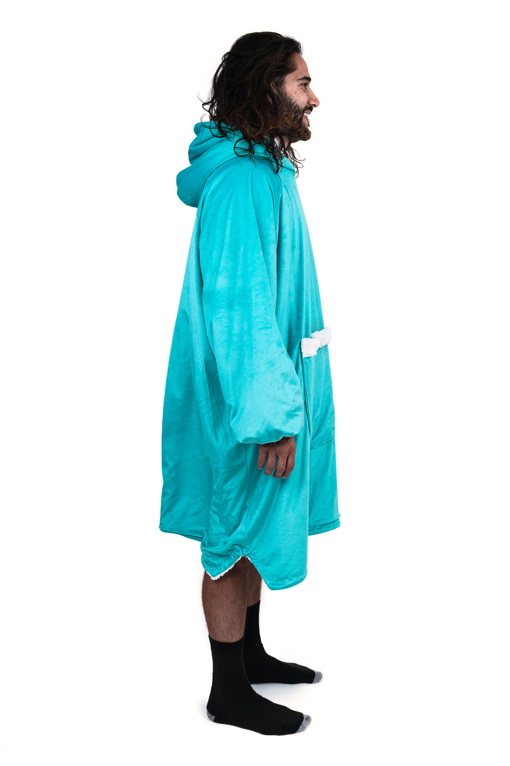 Hoodie Pocket  Tiffany Blue Blanket Hoodie