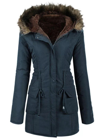 Women's hooded warm winter jacket