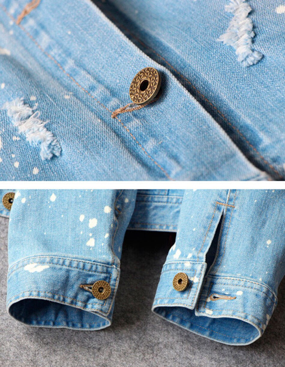 Women's Jacket Fox Fur Denim Short Pie Overcoming Winter Warm Thick Li