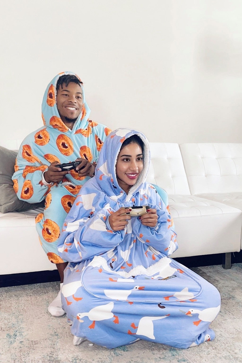 Hoodie Pocket  Couple's Pack Blanket Hoodies