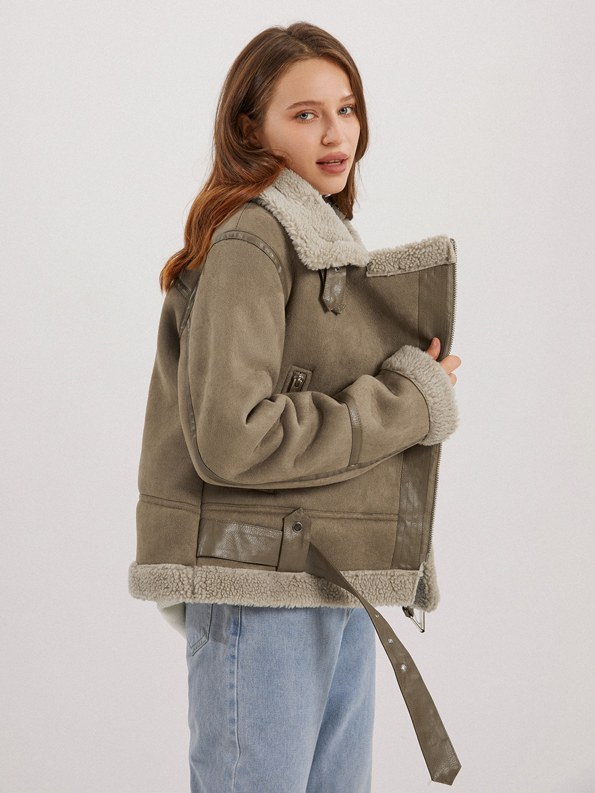 Teddybear Shearling Leather Jacket