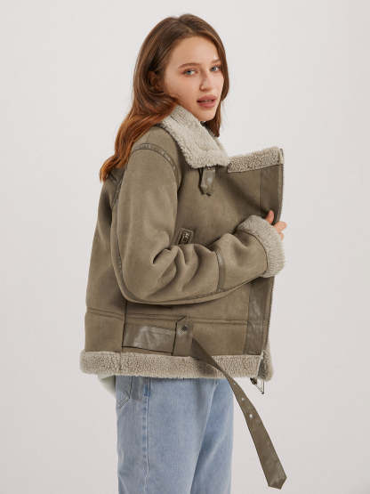 Teddybear Shearling Leather Jacket