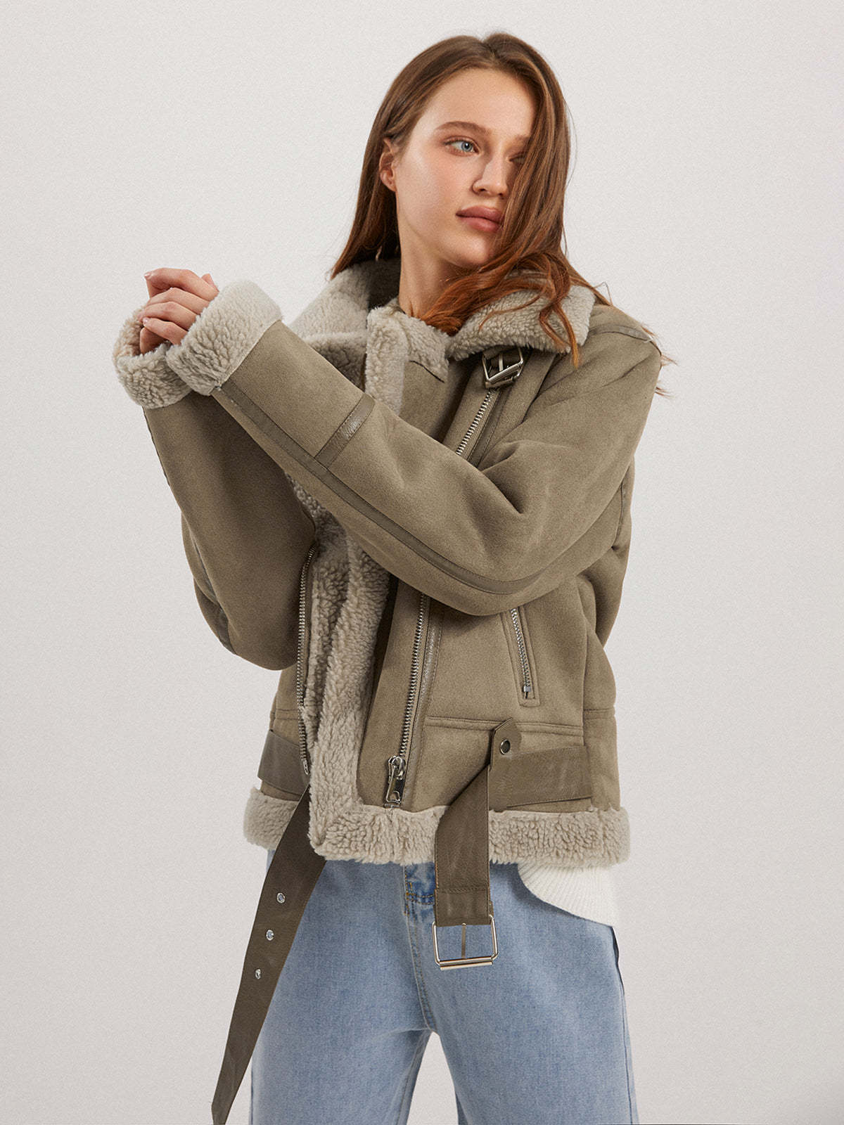 Teddybear Shearling Leather Jacket