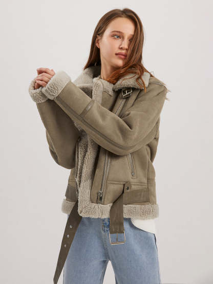 Teddybear Shearling Leather Jacket
