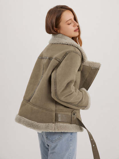 Teddybear Shearling Leather Jacket