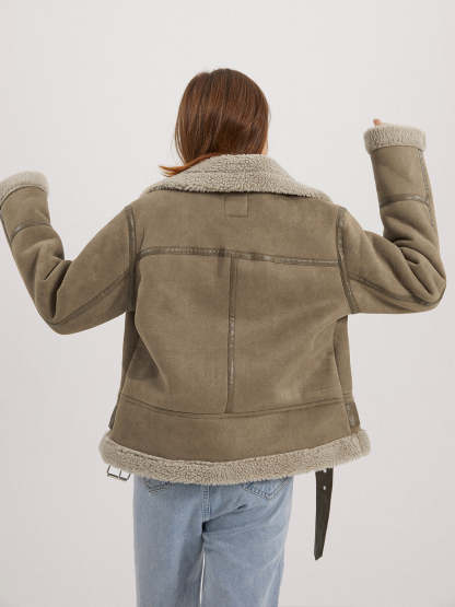 Teddybear Shearling Leather Jacket