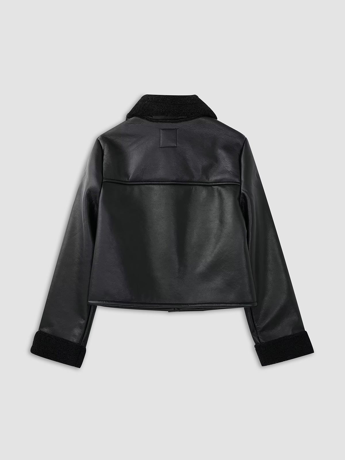 Dark Night Shearling Leather Jacket