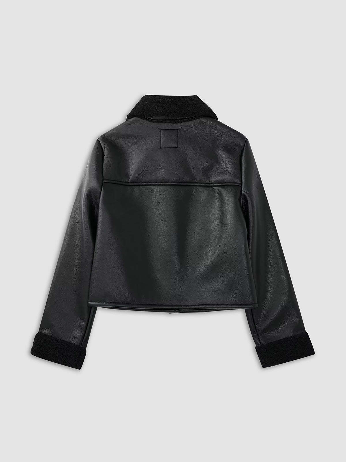 Dark Night Shearling Leather Jacket